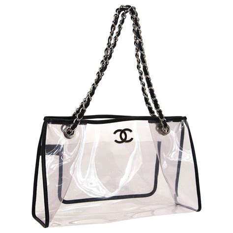 chanel shopper bag uk|Chanel clear tote bag.